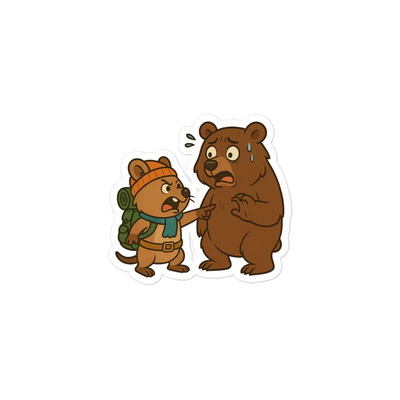 Scout vs Bear Sticker